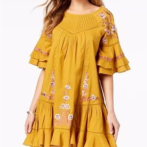 Free People Pavlo Embroidered Dress